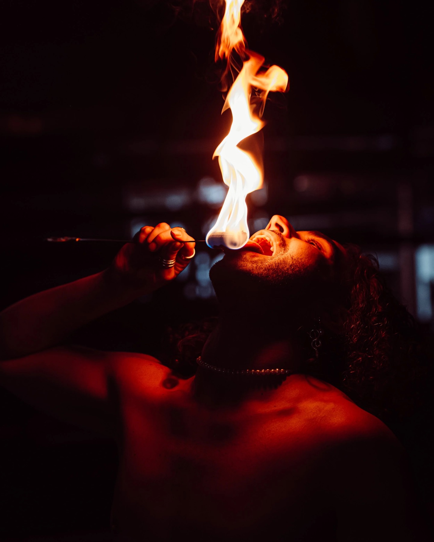 Fire performer